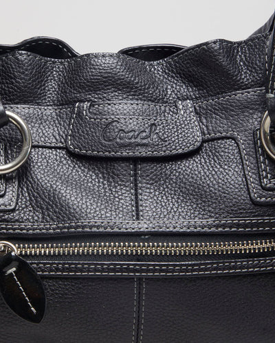 Coach Penelope Black Leather Handbag