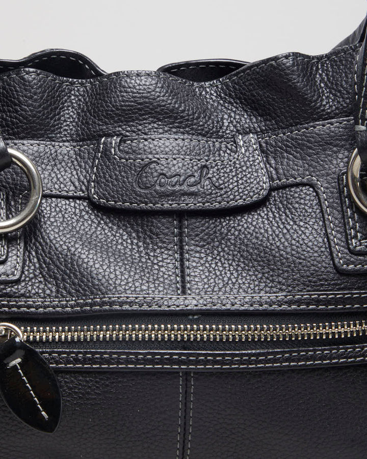 Coach Penelope Black Leather Handbag