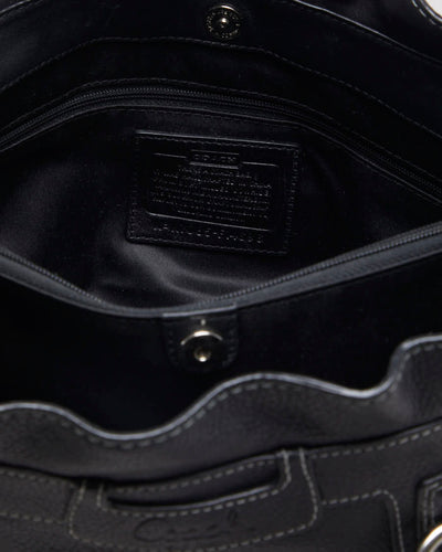 Coach Penelope Black Leather Handbag