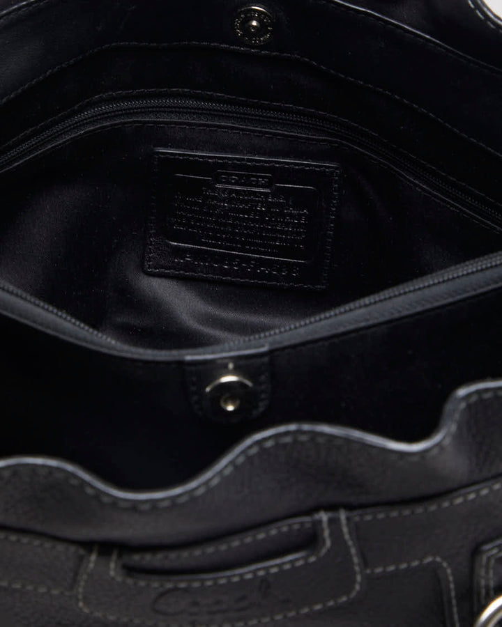 Coach Penelope Black Leather Handbag