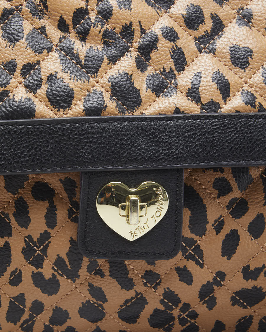 Betsey Johnson Leopard Print Cross Body Bag