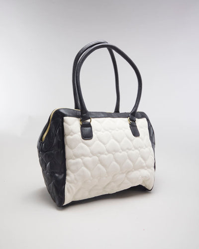 Black and White Heart Betsey Johnson Bag