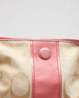 Coach Pink Monogram Cross Body