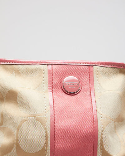 Coach Pink Monogram Cross Body