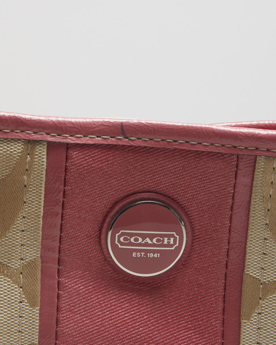 Coach Pink Monogram Cross Body