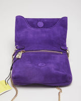Small Purple Karen Millen Suede Bag Deadstock