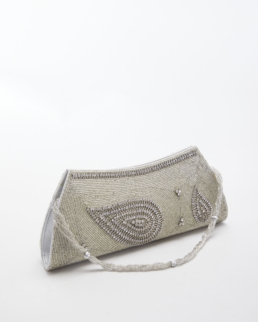 90's Beaded Outing Clutch with strap