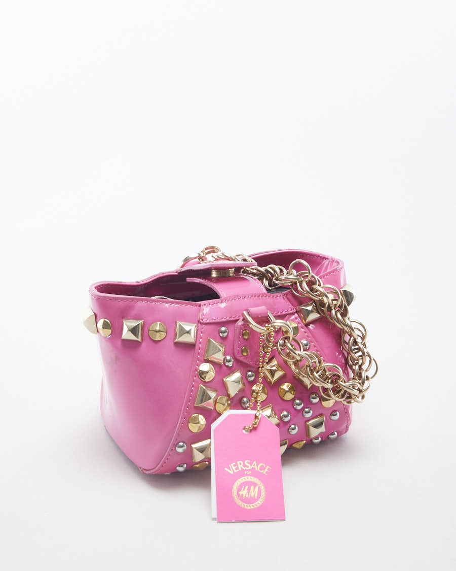 Versace x H&amp;M Pink Studded Mini Bag