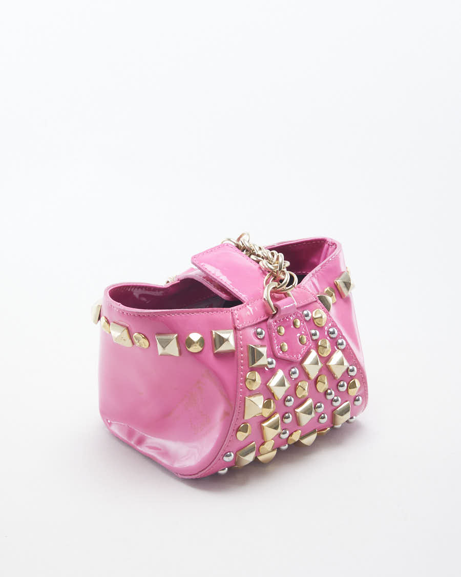 Versace x H&amp;M Pink Studded Mini Bag