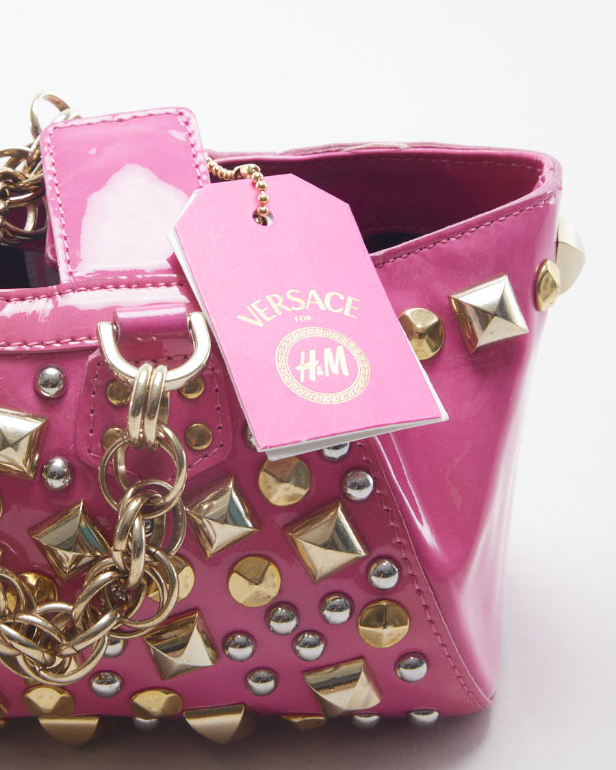 Versace x H&amp;M Pink Studded Mini Bag