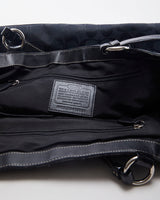 All Black Monogram Coach Bag