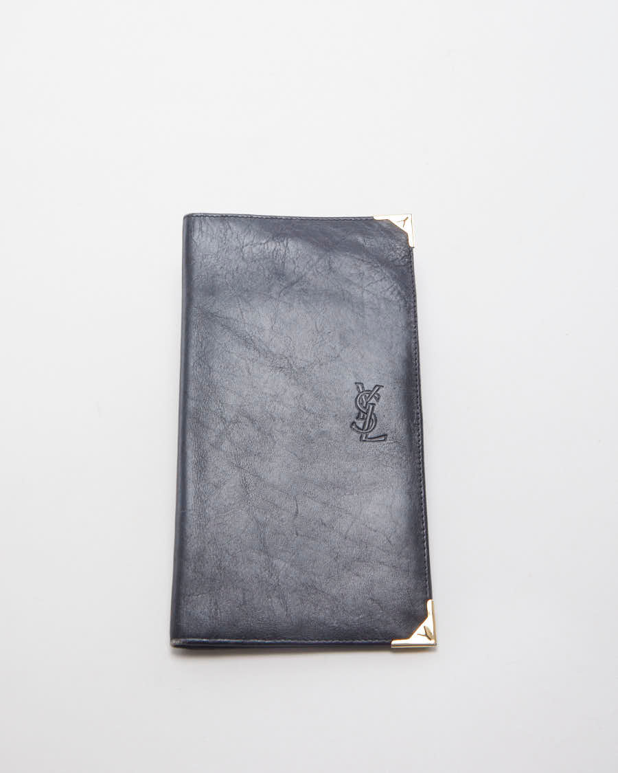 Vintage 90's Yves Saint Laurent Leather Card Holder Wallet