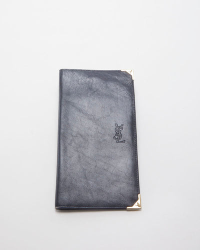 Vintage 90's Yves Saint Laurent Leather Card Holder Wallet
