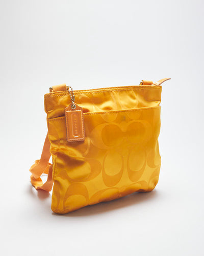 Vintage Y2K Coach Monogram Printed Side Bag