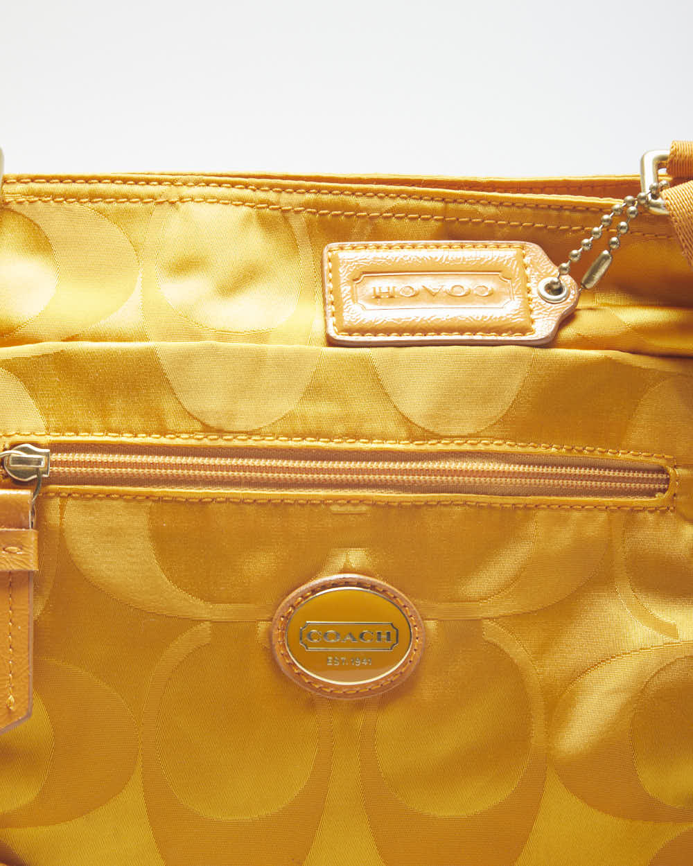Vintage Y2K Coach Monogram Printed Side Bag