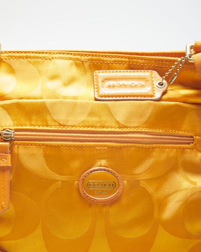 Vintage Y2K Coach Monogram Printed Side Bag
