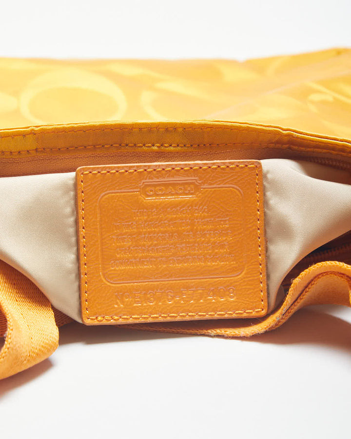 Vintage Y2K Coach Monogram Printed Side Bag