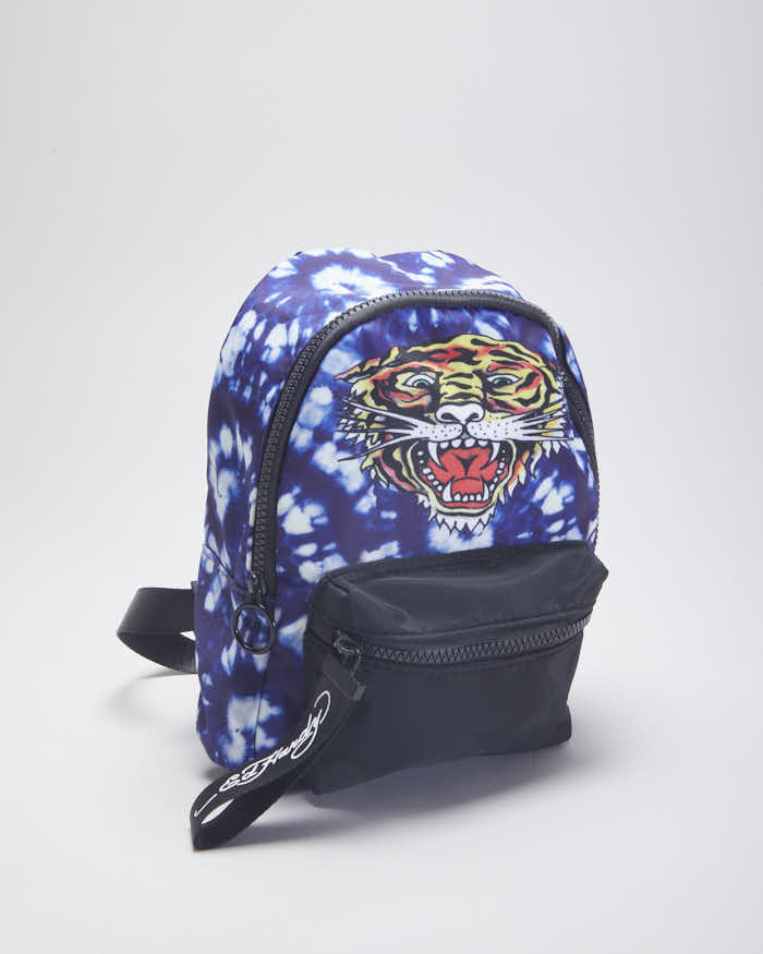 Vintage DSWT Y2K Ed Hardy Tiger Graphic Small Backpack
