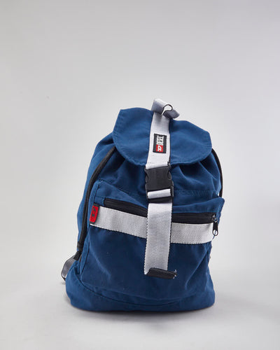 Vintage Diesel Drawstring Blue Rucksack