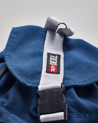 Vintage Diesel Drawstring Blue Rucksack