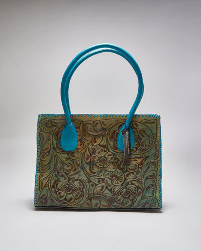 Juan Antonio Tooled Leather Shoulder Bag