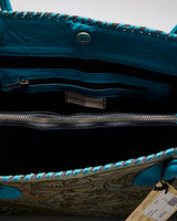 Juan Antonio Tooled Leather Shoulder Bag