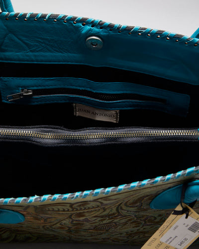 Juan Antonio Tooled Leather Shoulder Bag