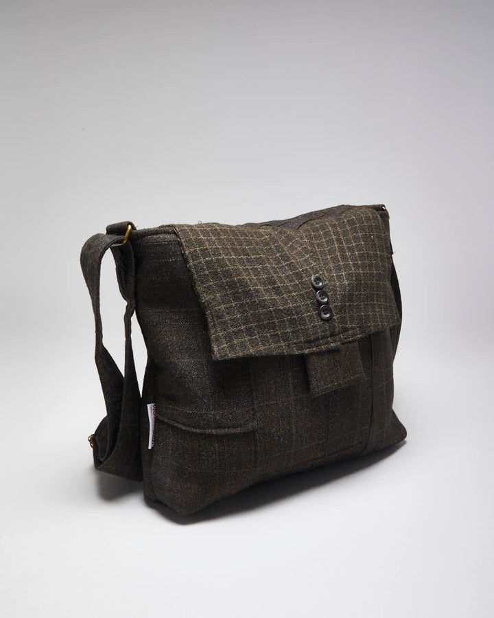 Vintage Moores Wool Satchel Bag
