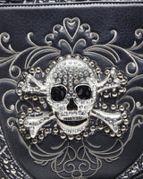 Vintage Y2k 00s Skull &amp; Cross Bones Studded Handbag