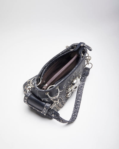 Vintage Y2k 00s Skull & Cross Bones Studded Handbag