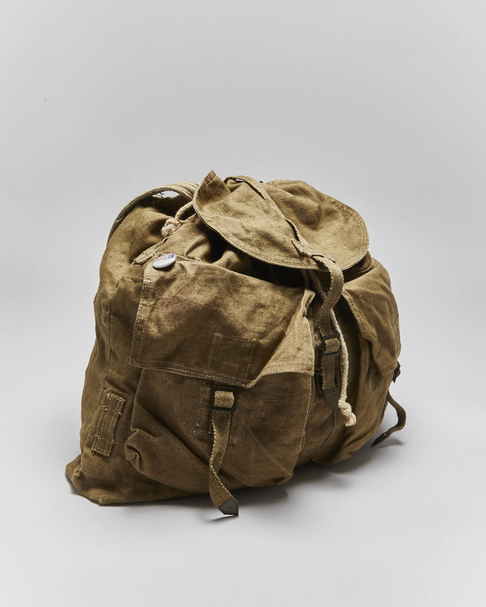 60s Vintage Czech Army Cotton Canvas Rucksack