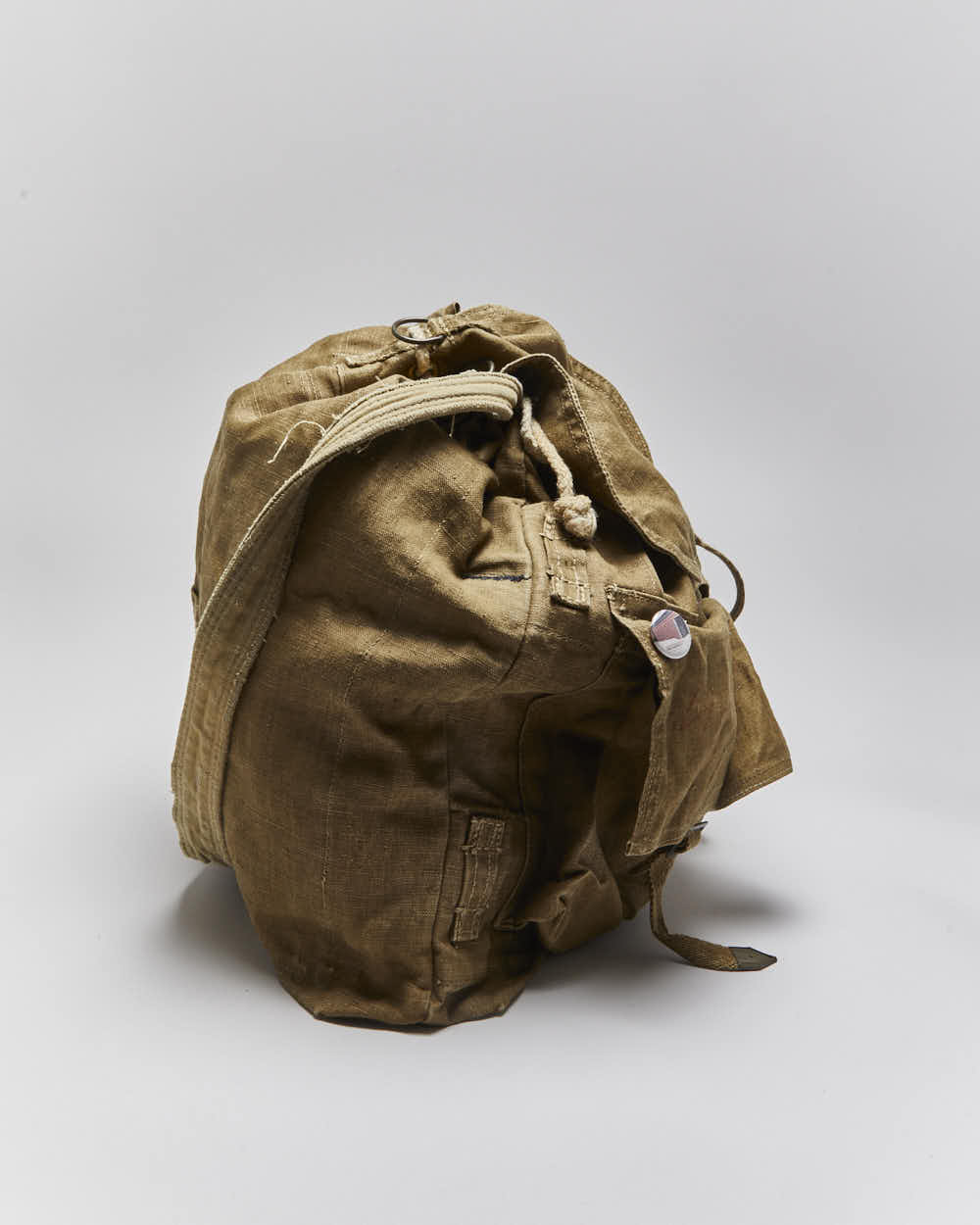 60s Vintage Czech Army Cotton Canvas Rucksack