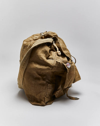 60s Vintage Czech Army Cotton Canvas Rucksack