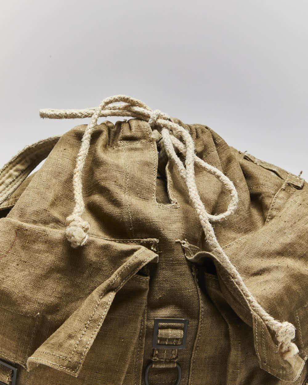 60s Vintage Czech Army Cotton Canvas Rucksack