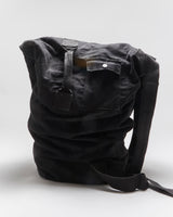 Vintage Military Style Black Cotton Canvas Duffle Bag