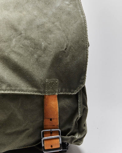 Vintage European Military Canvas Satchel