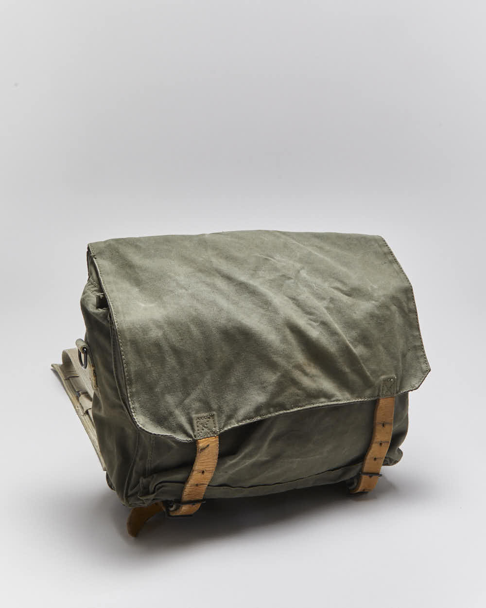 Vintage European Military Canvas Statchel