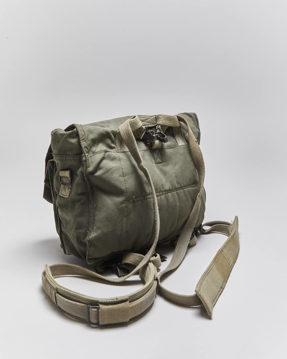 Vintage European Military Canvas Statchel