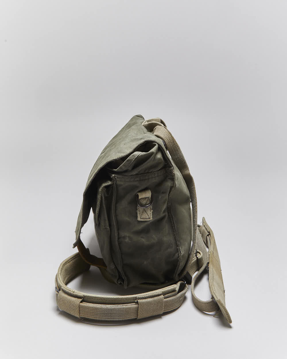 Vintage European Military Canvas Statchel