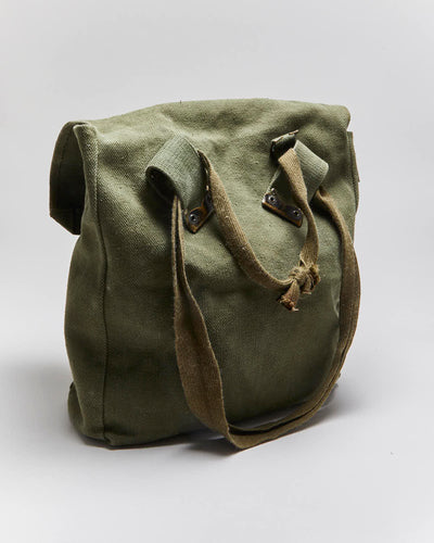 50s Vintage Military Coton Canvas Satchel Bag