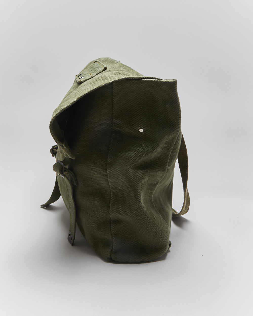 50s Vintage Military Coton Canvas Satchel Bag