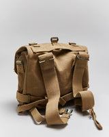 50s Vintage Danish Army Small Canvas Back Pack