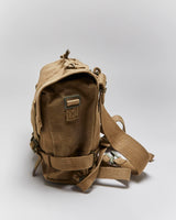 50s Vintage Danish Army Small Canvas Back Pack