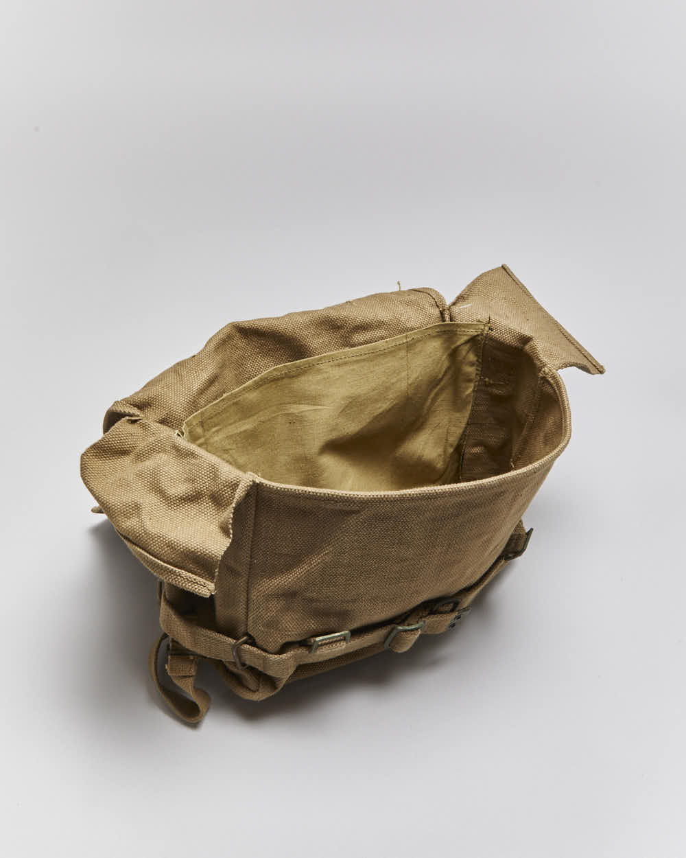 50s Vintage Danish Army Small Canvas Back Pack