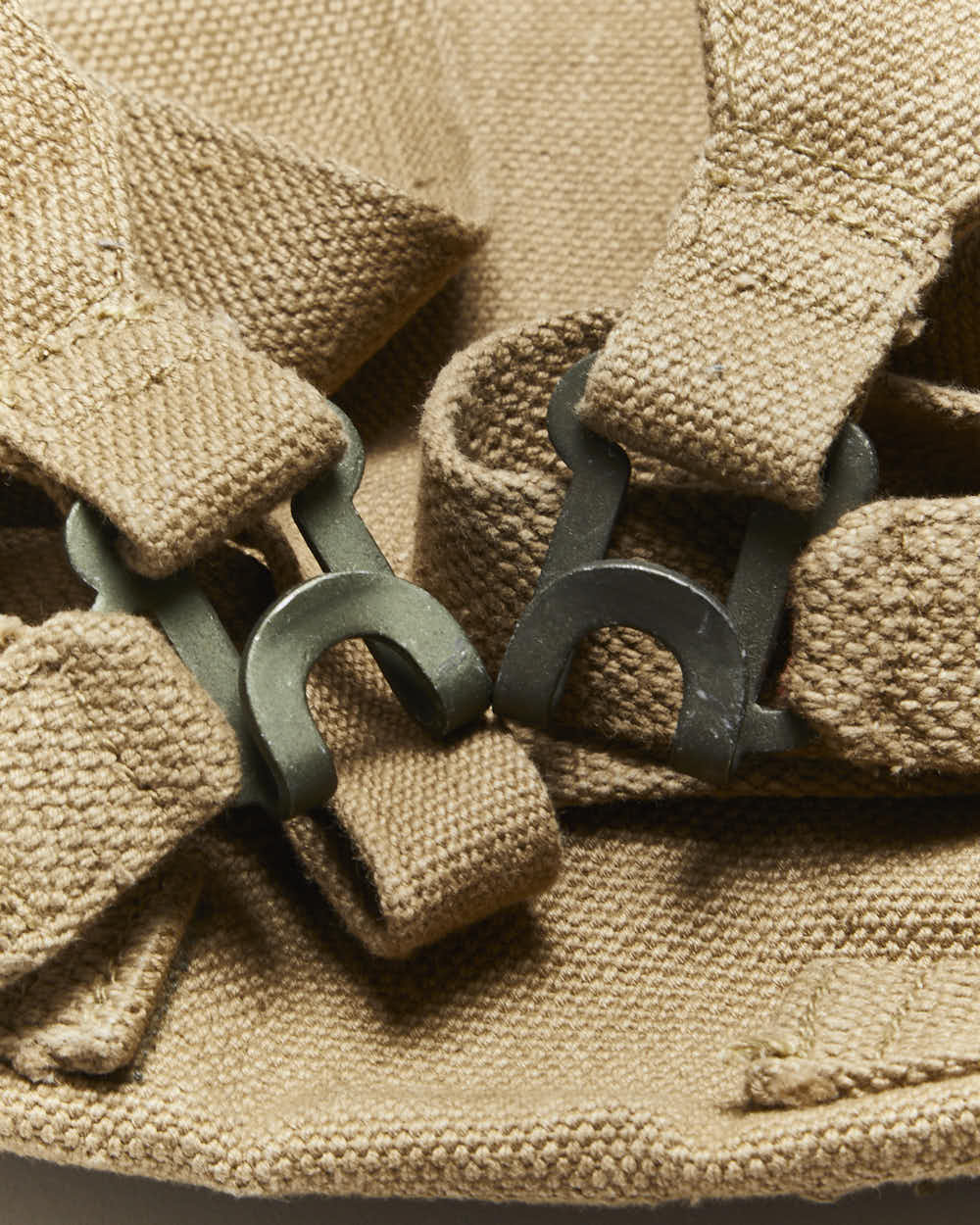 50s Vintage Danish Army Small Canvas Back Pack