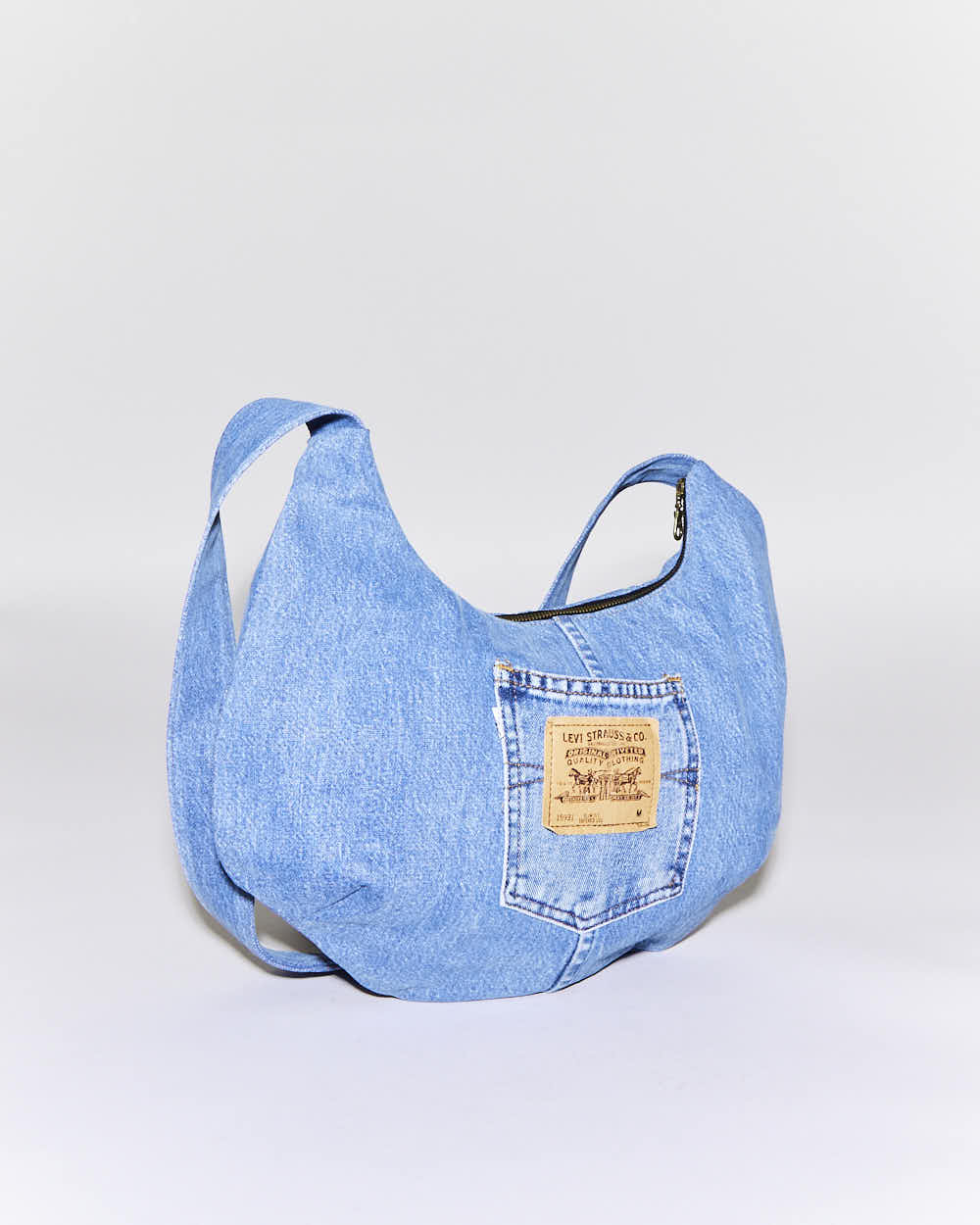 Rokit Originals Rework Denim Moon Crossbody Bag