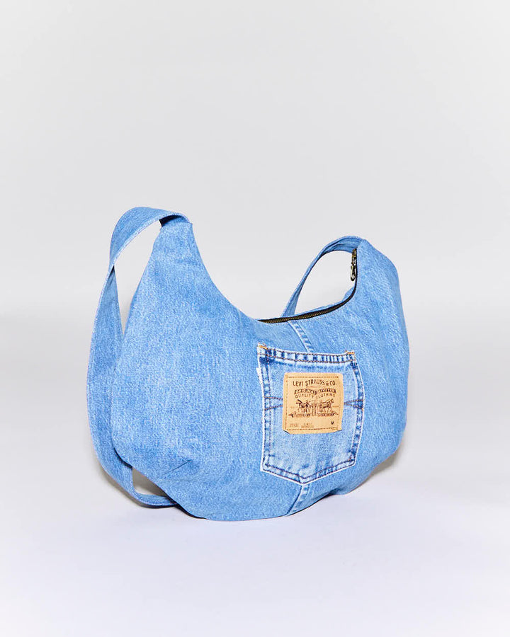 Rokit Originals Rework Denim Moon Crossbody Bag