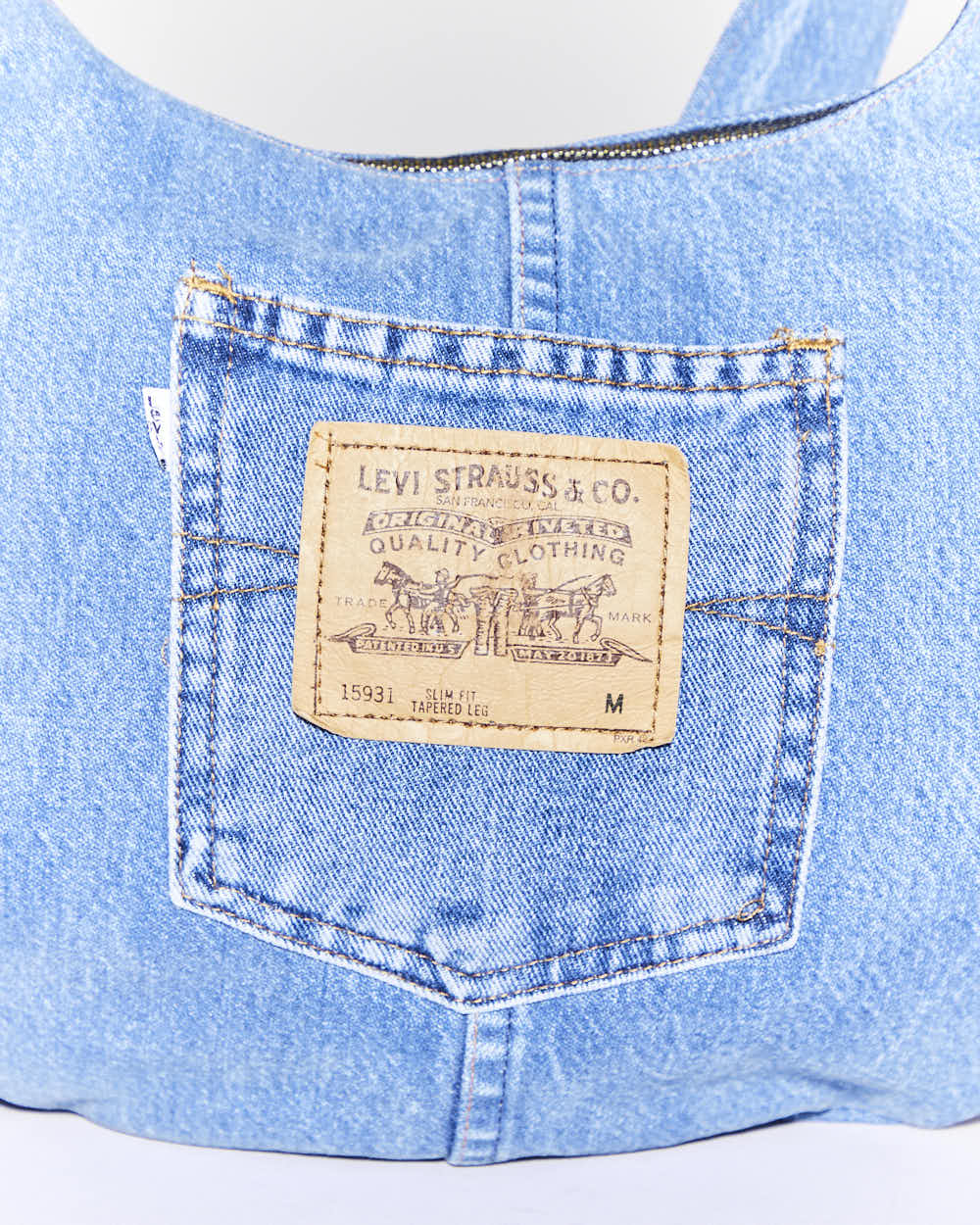 Rokit Originals Rework Denim Moon Crossbody Bag