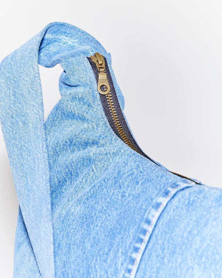 Rokit Originals Rework Denim Moon Crossbody Bag
