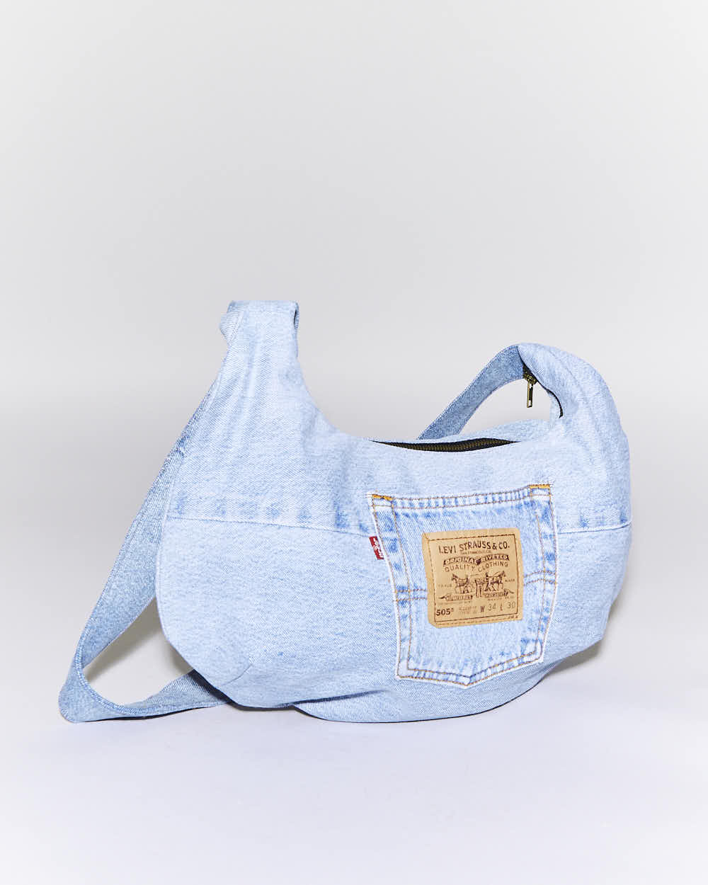 Rokit Originals Rework Denim Moon Crossbody Bag